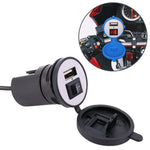 Caricatore USB universale per moto 5V 2.1A con interruttore