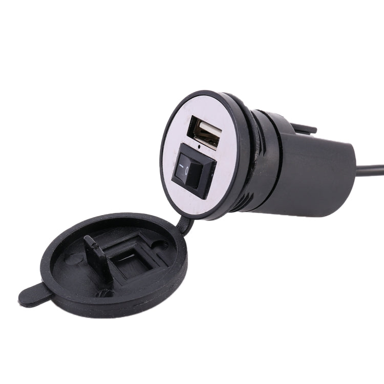 Caricatore USB universale per moto 5V 2.1A con interruttore