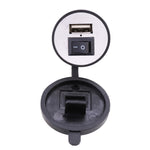 Caricatore USB universale per moto 5V 2.1A con interruttore