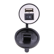 Caricatore universale per telefono USB per moto, ricarica rapida, consegna colore casuale, 2.1V  With  Switch