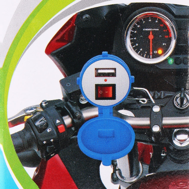 Caricatore USB universale per moto 5V 2.1A con interruttore