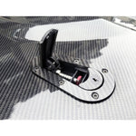 Una coppia di lucchetti per cofano modificati per auto, per coperture generali per auto da corsa, con chiavi, with Keys(Black)