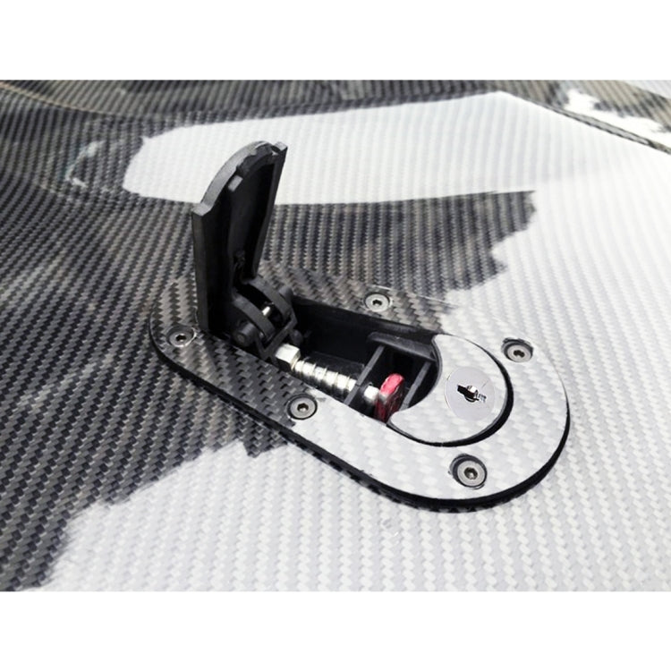 Una coppia di lucchetti per cofano modificati per auto, per coperture generali per auto da corsa, con chiavi, with Keys(Black)