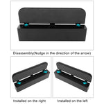 Scatola portaoggetti laterale per console di ricarica multifunzionale per auto universale, tasca laterale, con 2 porte USB