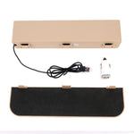 Scatola portaoggetti laterale per console di ricarica multifunzionale per auto universale, tasca laterale, con 2 porte USB