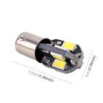 10 PZ BA9S DC 12V 1.1W 8LED SMD-5630 Luce di lettura per luce di ingombro per auto, 10 PCS BA9S DC 12V 1.1W