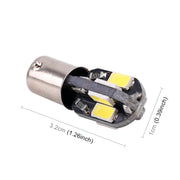 10 PZ BA9S DC 12V 1.1W 8LED SMD-5630 Luce di lettura per luce di ingombro per auto, 10 PCS BA9S DC 12V 1.1W