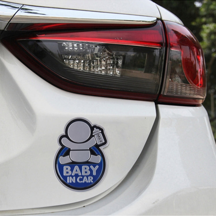 Adesivo senza auto per bambino in auto, stile adorabile, per bere latte felice, Jumping