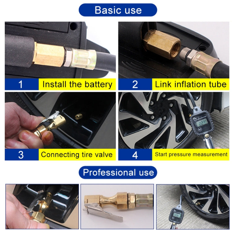 Display LCD digitale multifunzionale per auto, misuratore di pressione dell'aria per pneumatici, tester per veicoli, monitoraggio dell'inflazione, Display Tire Air Pressure