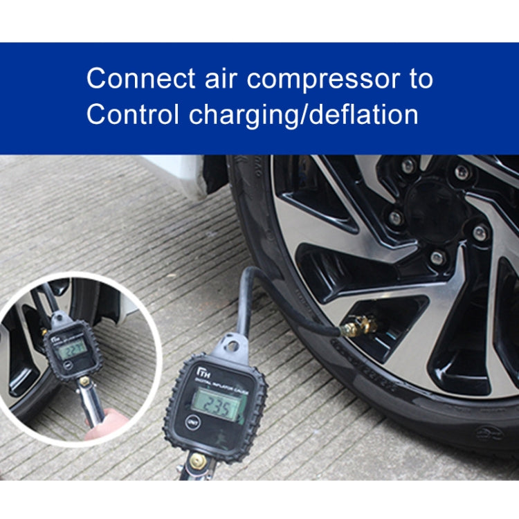 Display LCD digitale multifunzionale per auto, misuratore di pressione dell'aria per pneumatici, tester per veicoli, monitoraggio dell'inflazione, Display Tire Air Pressure