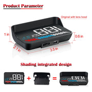 M7 3,5 pollici Universal Car OBD2 + GPS HUD Head Up Display montato sul veicolo Consumo di carburante, M7