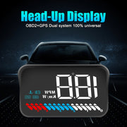 M7 3,5 pollici Universal Car OBD2 + GPS HUD Head Up Display montato sul veicolo Consumo di carburante, M7