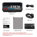 M7 3,5 pollici Universal Car OBD2 + GPS HUD Head Up Display montato sul veicolo Consumo di carburante, M7