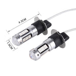 Fendinebbia per auto H3 10W 30 LED SMD-4014 da 2 pezzi, DC 12V, H3 (Blue Light), H3 (Pink Light), H3 (Ice Blue Light), H3 (Orange Light), H3 (Red Light), H3 (White Light)