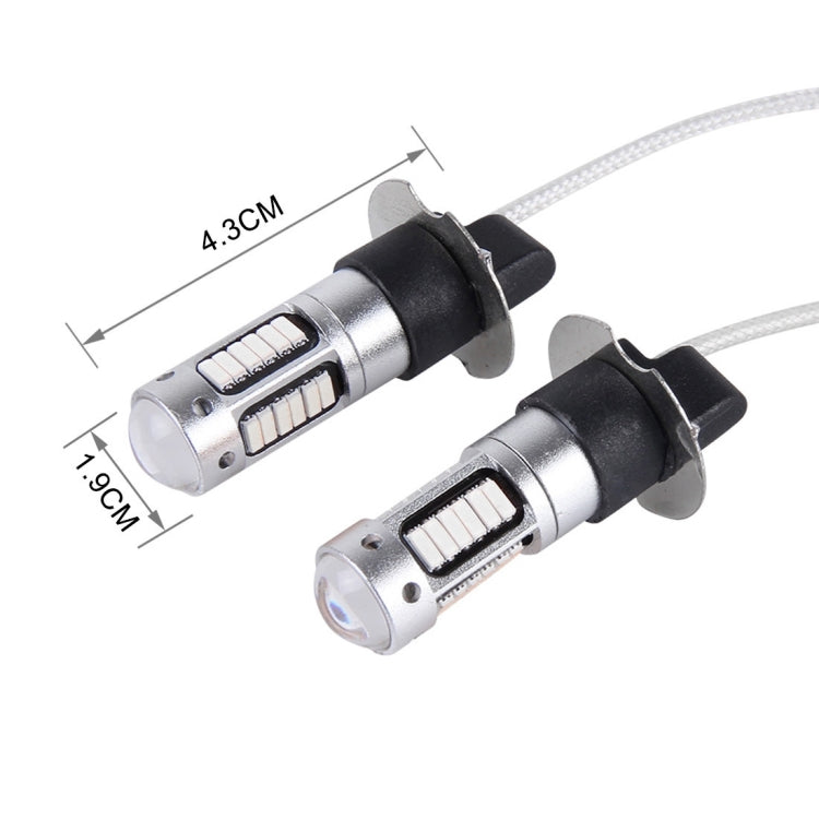 Fendinebbia per auto H3 10W 30 LED SMD-4014 da 2 pezzi, DC 12V, H3 (Blue Light), H3 (Pink Light), H3 (Ice Blue Light), H3 (Orange Light), H3 (Red Light), H3 (White Light)