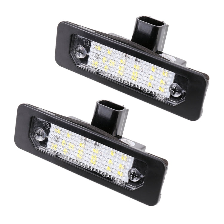 2 pezzi DC 12V 3W 150LM 6000K LED luce targa 18 LED SMD-3528 Lampadine Lampade per Ford Mustang 2010-2014, For Ford Mustang 2010-2014