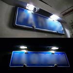 2 pezzi DC 12V 3W 150LM 6000K LED luce targa 18 LED SMD-3528 Lampadine Lampade per Ford Mustang 2010-2014, For Ford Mustang 2010-2014