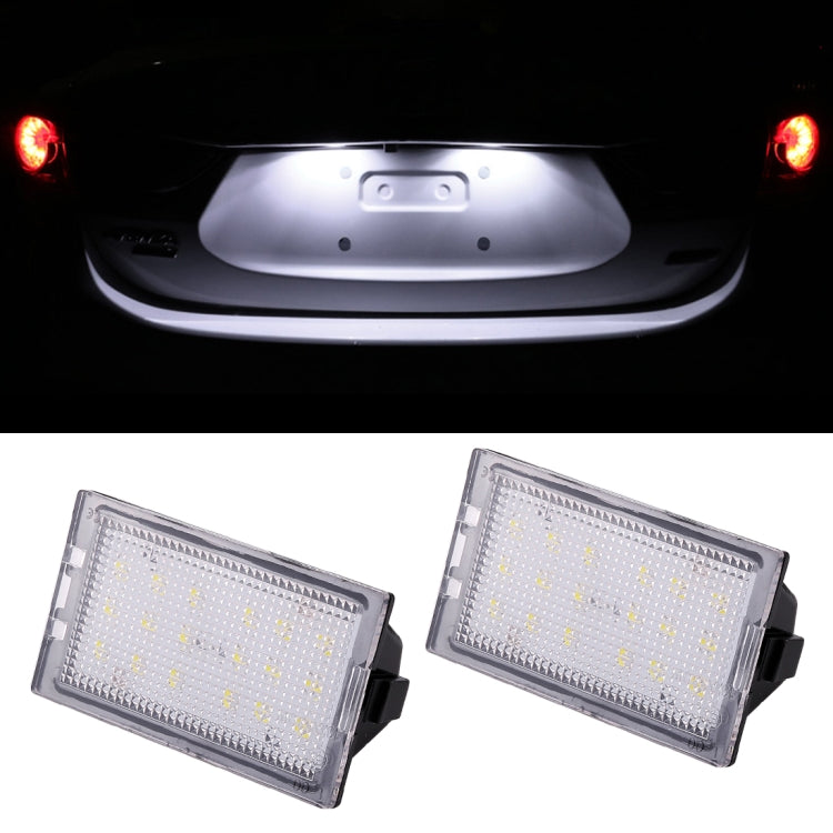 2 PZ DC 12V 3W 150LM 6000K LED Luce targa 18LED SMD-3528 Lampadine Lampade per Land Rover, For Land Rover