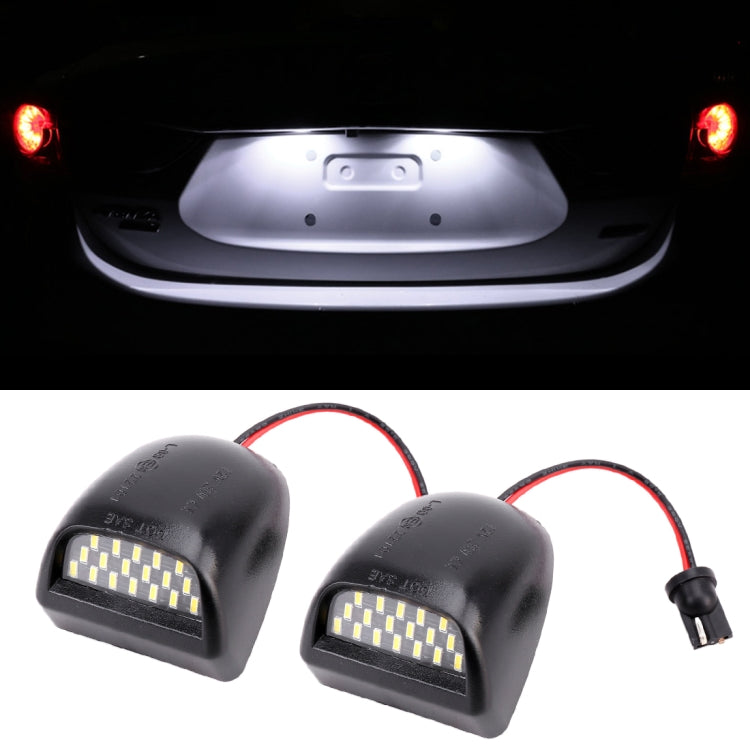 2 PZ DC 12V 3W 150LM 6000K LED Luce targa 18 LED SMD-4014 Lampadine Lampade per Chevrolet, For Chevrolet