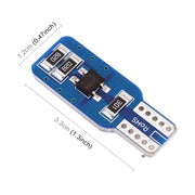2 PZ T10 / W5W / 168 / 194 DC12V 1.2W 6000K 80LM 33LED SMD-3014 Lampada da lettura per auto Luce d'ingombro, con decodificatore, T10 / W5W / 168 / 194