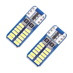 2 PZ T10 / W5W / 168 / 194 DC12V 1.4W 6000K 90LM 12LED SMD-3014 Lampada da lettura per auto Luce d'ingombro, con decodificatore, T10 / W5W / 168 / 194(90LM)