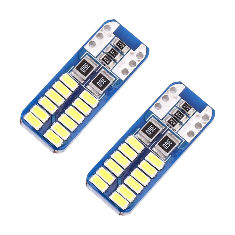 2 PZ T10 / W5W / 168 / 194 DC12V 1.4W 6000K 90LM 12LED SMD-3014 Lampada da lettura per auto Luce d'ingombro, con decodificatore, T10 / W5W / 168 / 194(90LM)