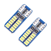 2 PZ T10 / W5W / 168 / 194 DC12V 1.4W 6000K 90LM 12LED SMD-3014 Lampada da lettura per auto Luce d'ingombro, con decodificatore, T10 / W5W / 168 / 194(90LM)