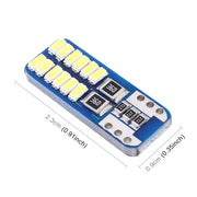 2 PZ T10 / W5W / 168 / 194 DC12V 1.4W 6000K 90LM 12LED SMD-3014 Lampada da lettura per auto Luce d'ingombro, con decodificatore, T10 / W5W / 168 / 194(90LM)