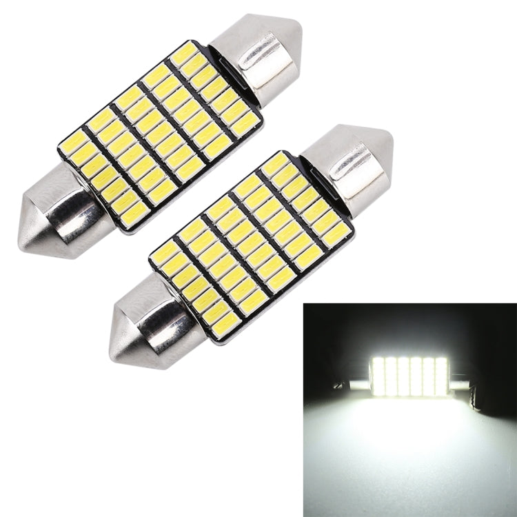 2 PZ 36mm DC12V / 1.2W / 6000K / 80LM 33LED SMD-3014 Luce targa auto / Luce cupola, con decodificatore, 36mm