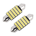 2 PZ 36mm DC12V / 1.2W / 6000K / 80LM 33LED SMD-3014 Luce targa auto / Luce cupola, con decodificatore, 36mm