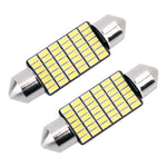 2 PZ 39mm DC12V / 1.2W / 6000K / 80LM 42LED SMD-3014 Luce targa auto / Luce cupola, con decodificatore, 39mm
