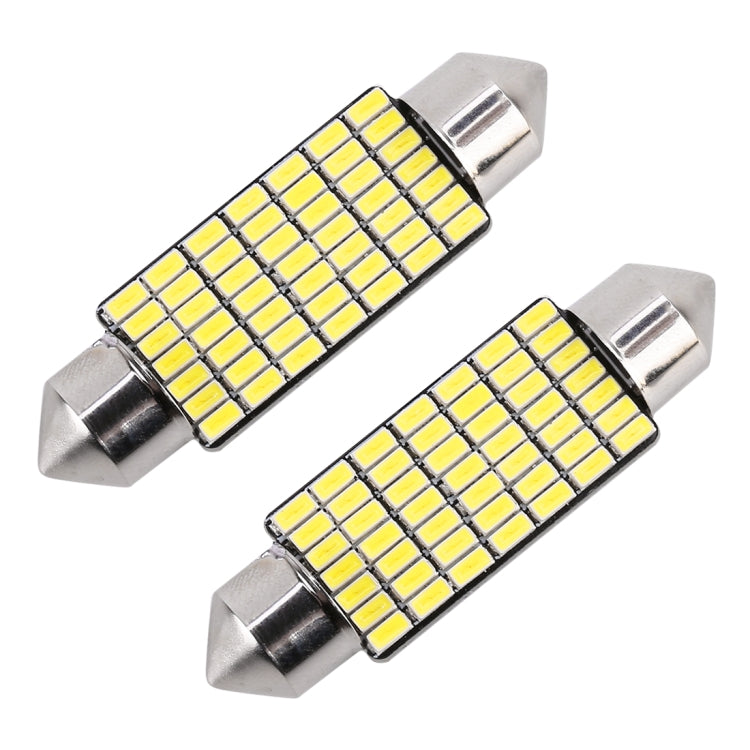 2 PZ 41mm DC12V / 1.2W / 6000K / 80LM 49LED SMD-3014 Luce targa auto / Luce cupola, con decodificatore, 41mm