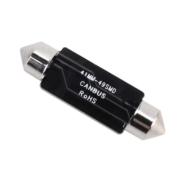 2 PZ 41mm DC12V / 1.2W / 6000K / 80LM 49LED SMD-3014 Luce targa auto / Luce cupola, con decodificatore, 41mm