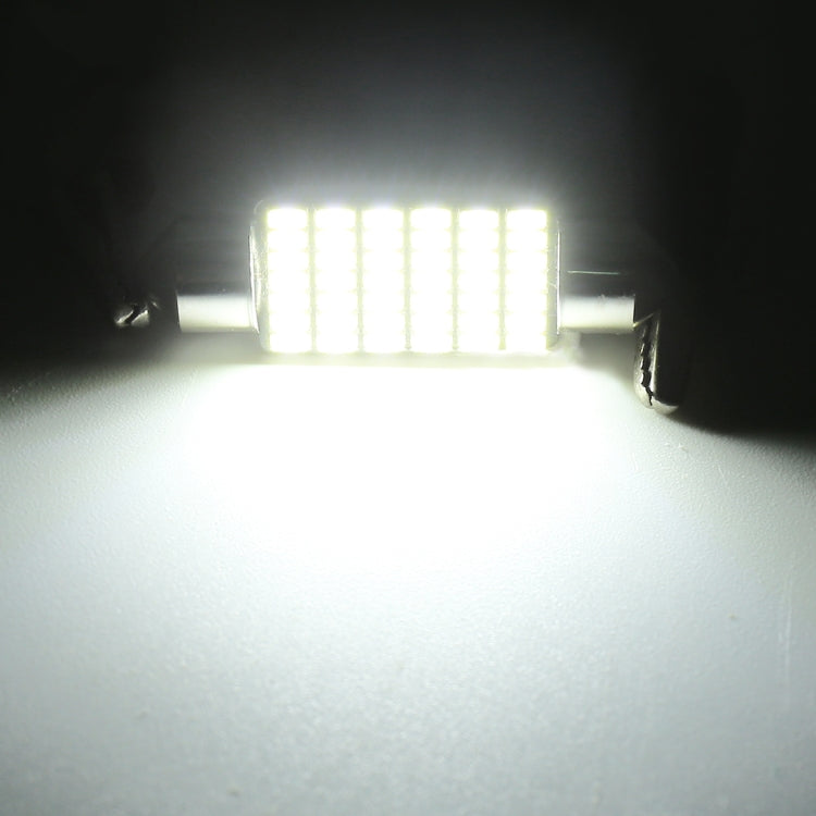 2 PZ 41mm DC12V / 1.2W / 6000K / 80LM 49LED SMD-3014 Luce targa auto / Luce cupola, con decodificatore, 41mm