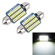 2 PZ 36mm DC12V / 1,5W / 6000K / 100LM 30LED SMD-3014 Luce targa auto / Luce cupola, con decodificatore, 1.5W 36mm