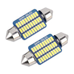 2 PZ 36mm DC12V / 1,5W / 6000K / 100LM 30LED SMD-3014 Luce targa auto / Luce cupola, con decodificatore, 1.5W 36mm