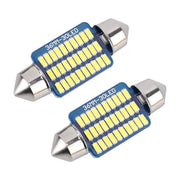 2 PZ 36mm DC12V / 1,5W / 6000K / 100LM 30LED SMD-3014 Luce targa auto / Luce cupola, con decodificatore, 1.5W 36mm