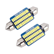 2 PZ 39mm DC12V / 1,5W / 6000K / 100LM 36LED SMD-3014 Luce targa auto / Luce cupola, con decodificatore, 1.5W 39mm