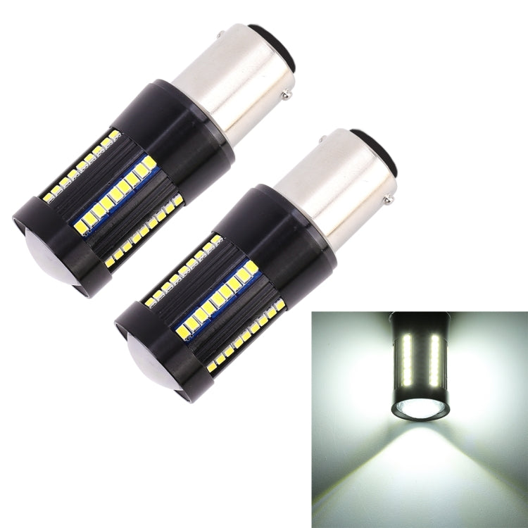 2 PZ 1157 / BAY15D DC9-16V / 8,2 W(H) 2,7 W(L) / 6000K / 655LM Luci freno auto per auto 66 LED Lampade SMD-2016, 1157