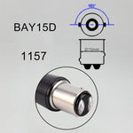 2 PZ 1157 / BAY15D DC9-16V / 8,2 W(H) 2,7 W(L) / 6000K / 655LM Luci freno auto per auto 66 LED Lampade SMD-2016, 1157