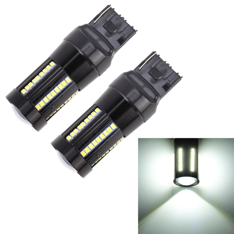 2 PZ T20 / 7440 DC9-16V / 8,2 W / 6000 K / 655LM Luci di retromarcia per auto / Indicatori di direzione 66 LED Lampade SMD-2016, 7440