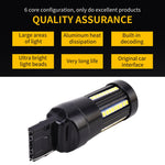 2 PZ T20 / 7440 DC9-16V / 8,2 W / 6000 K / 655LM Luci di retromarcia per auto / Indicatori di direzione 66 LED Lampade SMD-2016, 7440