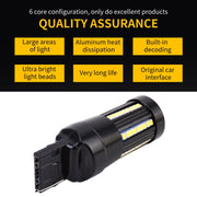2 PZ T20 / 7440 DC9-16V / 8,2 W / 6000 K / 655LM Luci di retromarcia per auto / Indicatori di direzione 66 LED Lampade SMD-2016, 7440