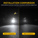 2 PZ 9006 DC9-16V / 8,2 W / 6000 K / 655LM Fendinebbia per auto 66 LED SMD-2016 Lampade, 9006