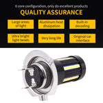 2 PZ H7 DC9-16V / 8,2 W / 6000 K / 655LM Fendinebbia per auto 66 LED SMD-2016 Lampade, H7