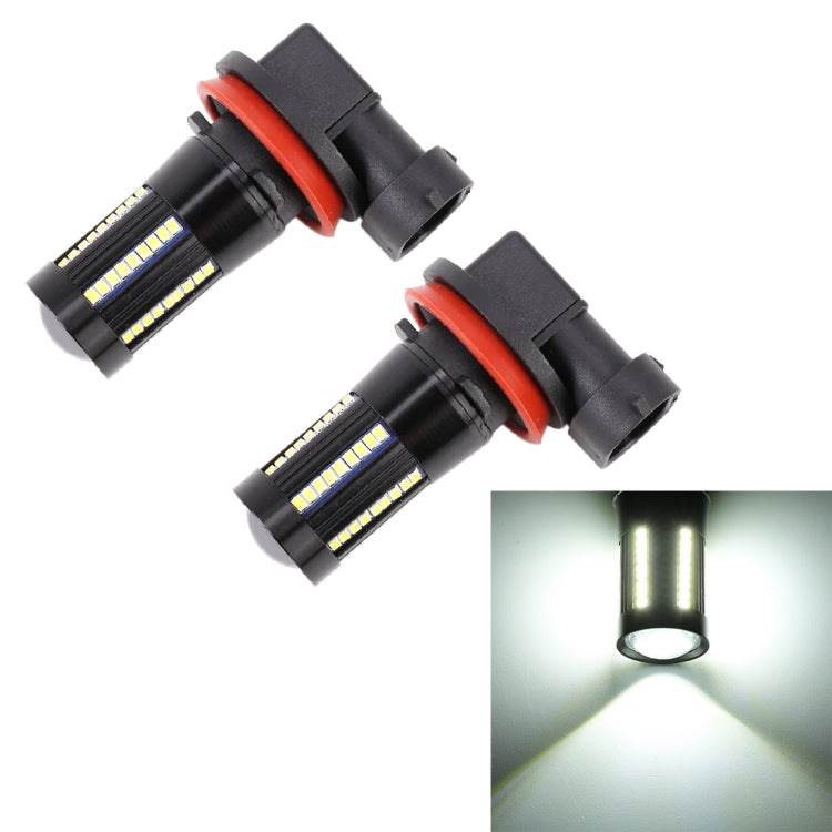 2 PZ H11 / H8 DC9-16V / 8,2 W / 6000 K / 655LM Fendinebbia per auto 66 LED SMD-2016 Lampade, H11 / H8