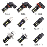 2 PZ H11 / H8 DC9-16V / 8,2 W / 6000 K / 655LM Fendinebbia per auto 66 LED SMD-2016 Lampade, H11 / H8