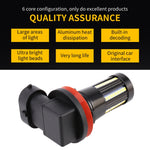 2 PZ H11 / H8 DC9-16V / 8,2 W / 6000 K / 655LM Fendinebbia per auto 66 LED SMD-2016 Lampade, H11 / H8