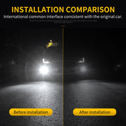 2 PZ H11 / H8 DC9-16V / 8,2 W / 6000 K / 655LM Fendinebbia per auto 66 LED SMD-2016 Lampade, H11 / H8