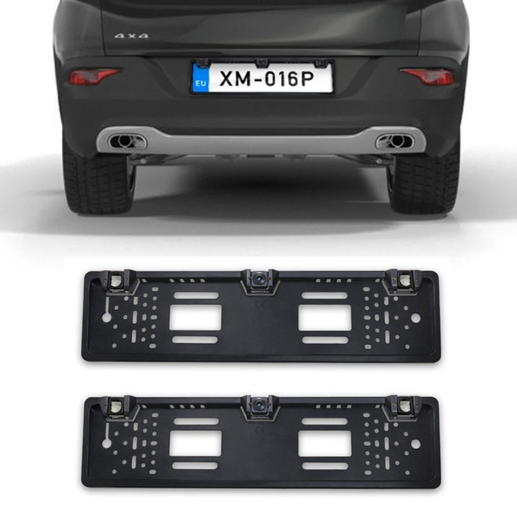 PZ600L-2 Telecamera per visione posteriore anteriore con telaio targa auto Europa, PZ600L-2